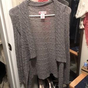 Gray cardigan